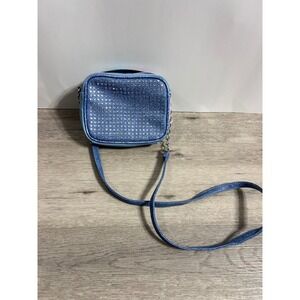 Miss Gwen's OMG Accessories Light Blue Rhinestone Crossbody Bag Mini Purse
